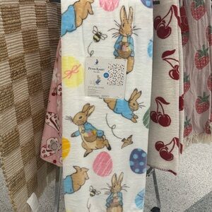 Peter Rabbit Easter Egg Plush Throw Blanket